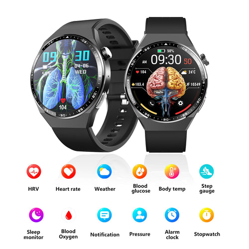 2025 New Accurate Measure ECG+PPG Diabetic Watches for Women Men Full Touch Screen Sport Fitness Watches Bluetooth For Android ios Smartwatch-0