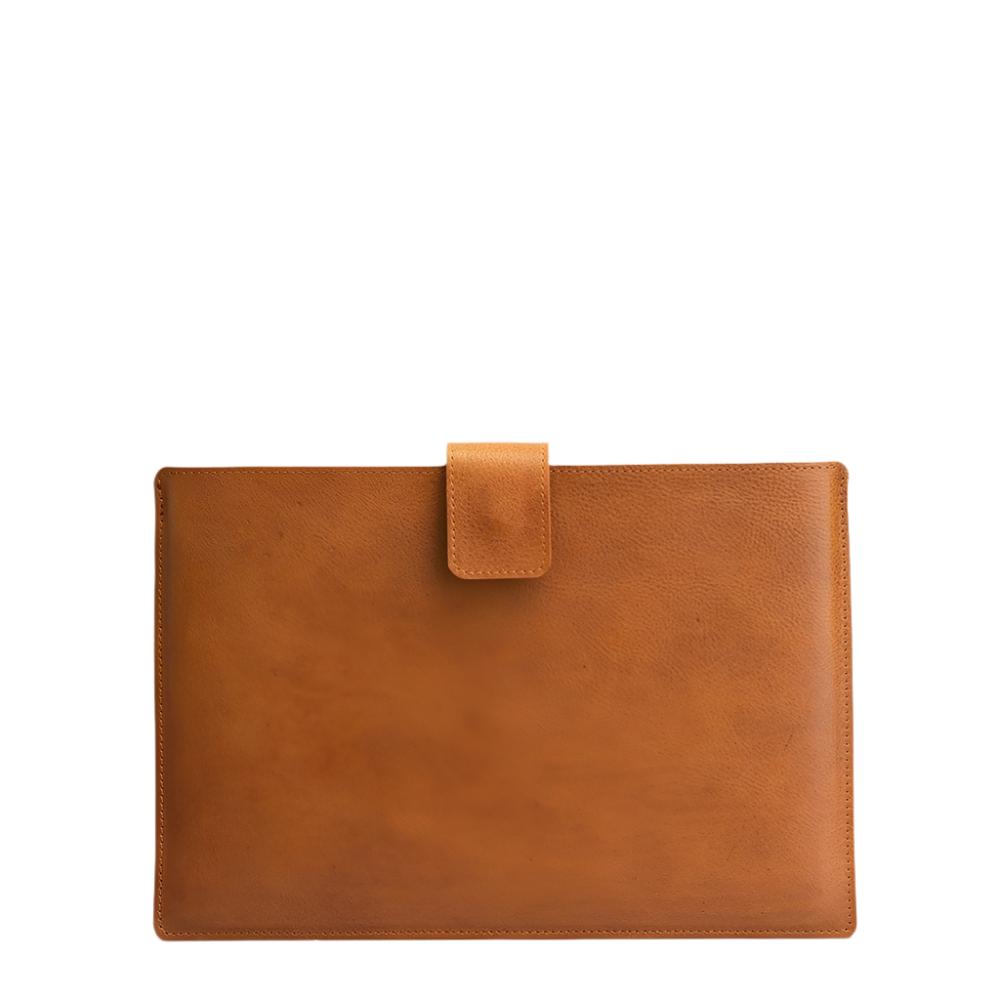 Leather Sleeve for MacBook with zipper pocket